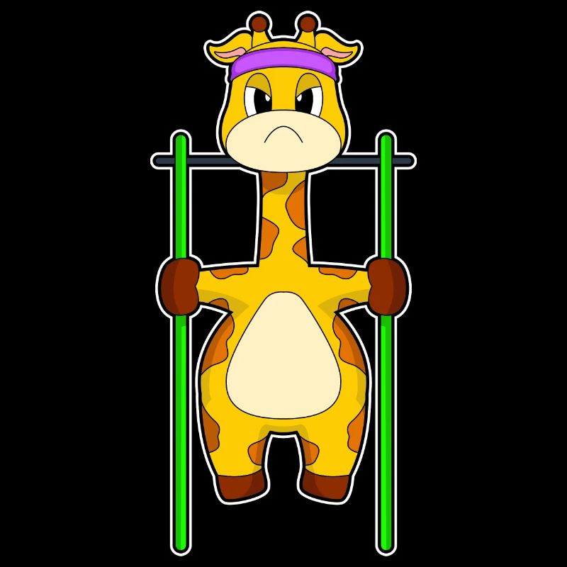 Girafe Bodybuilder Tractions Musculation