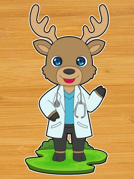 Stéthoscope Reindeer Doctor