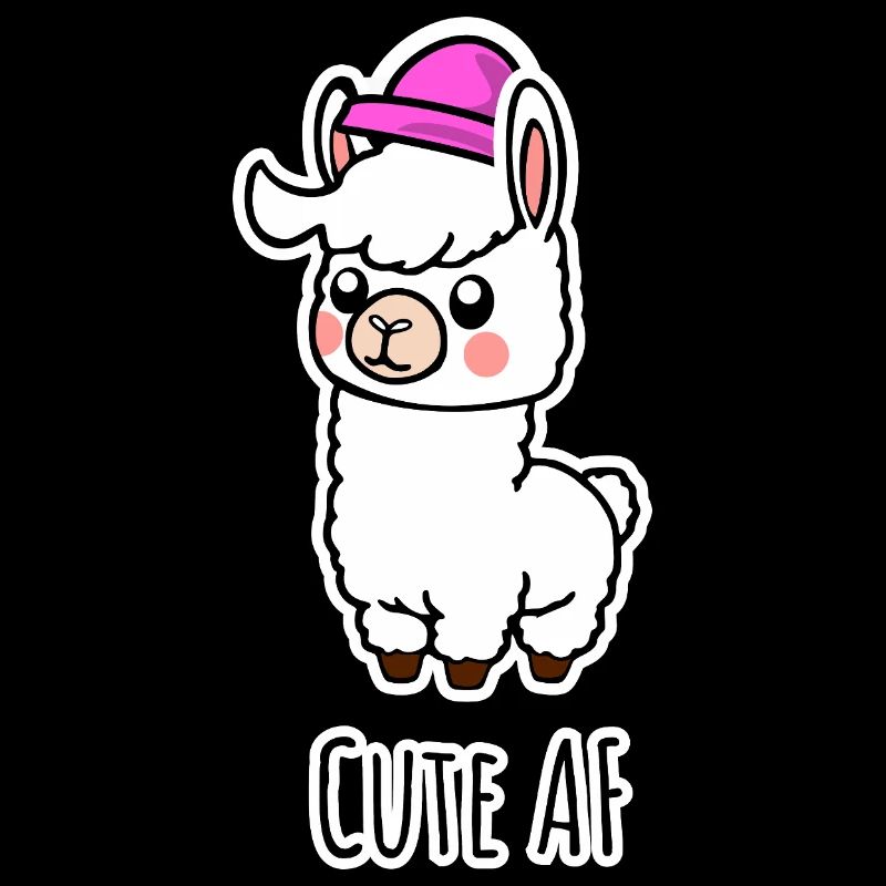 Cute AF Lama Baby oder Alpaka