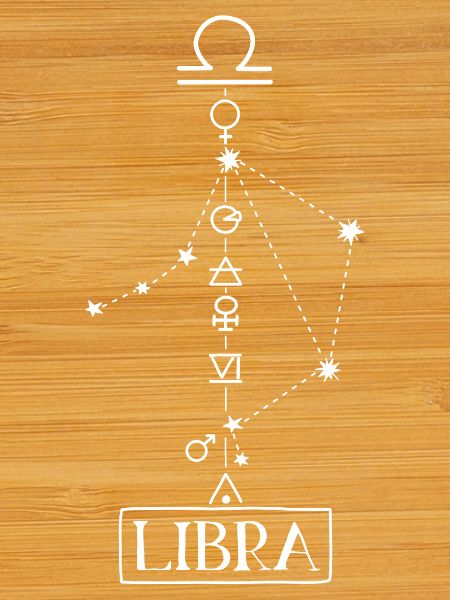 Libra - Libra Zodiac - white