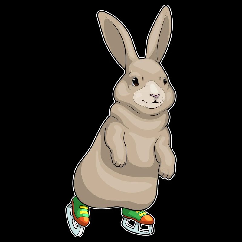 Hase Eislaufen Schlittschuhe