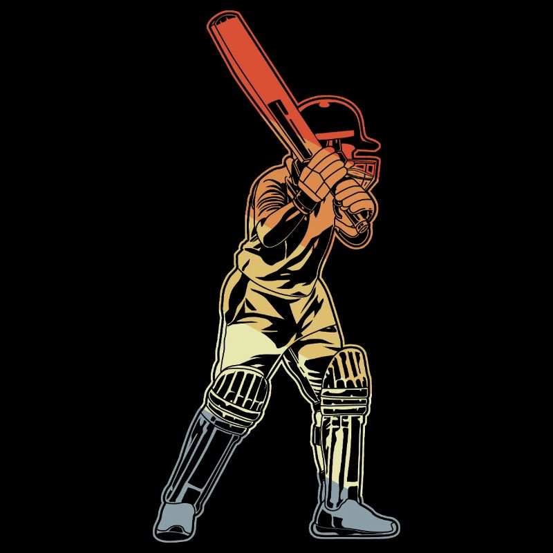 Retro Cricket Batter