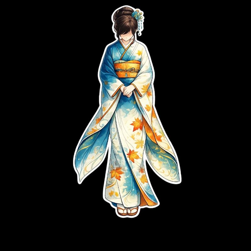Kimono . 1 . AI generated