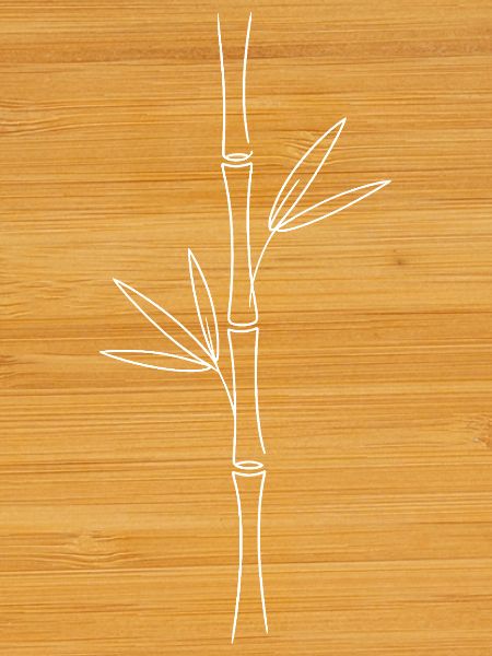 Bamboo Lines Minimal Art