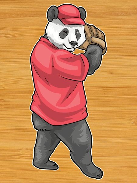 Panda Baseball Baseball Glove