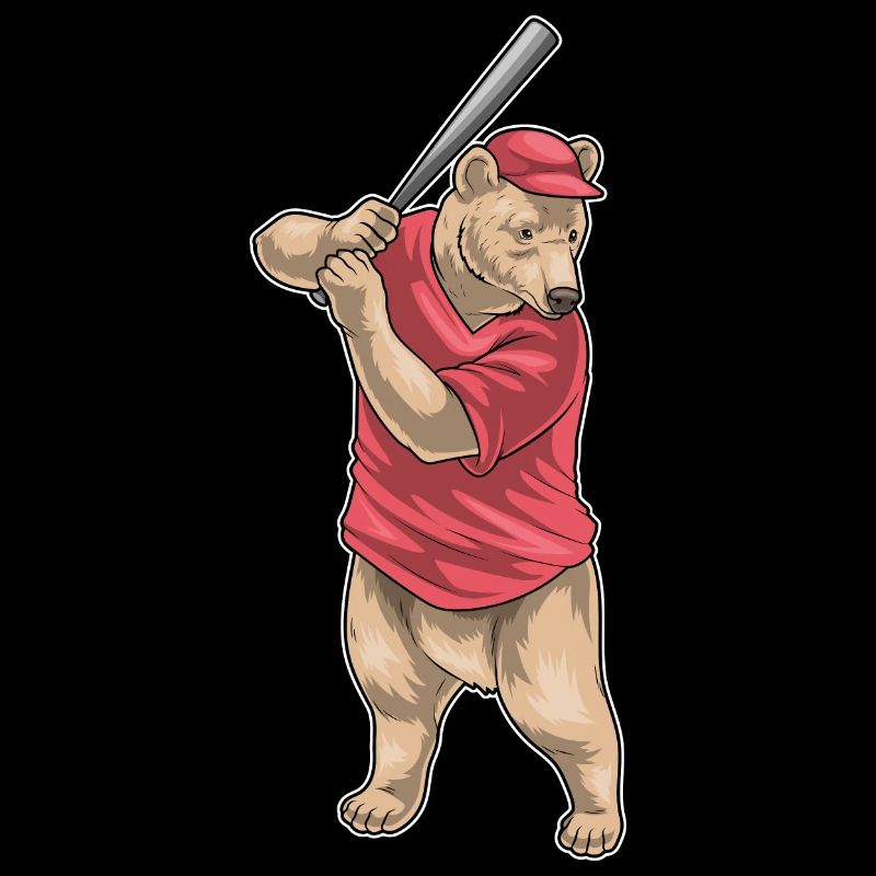 Bear Baseball Baseball Bat