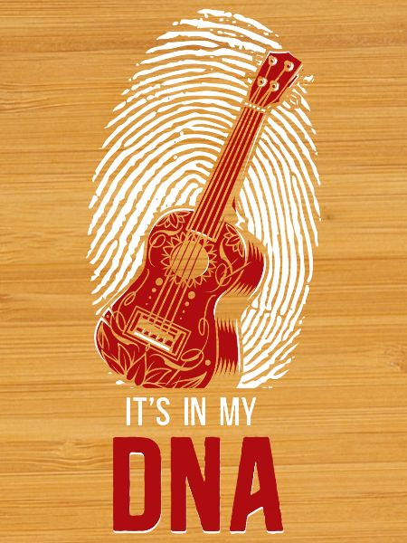 Hawaiian Ukulele Uke Fingerprint