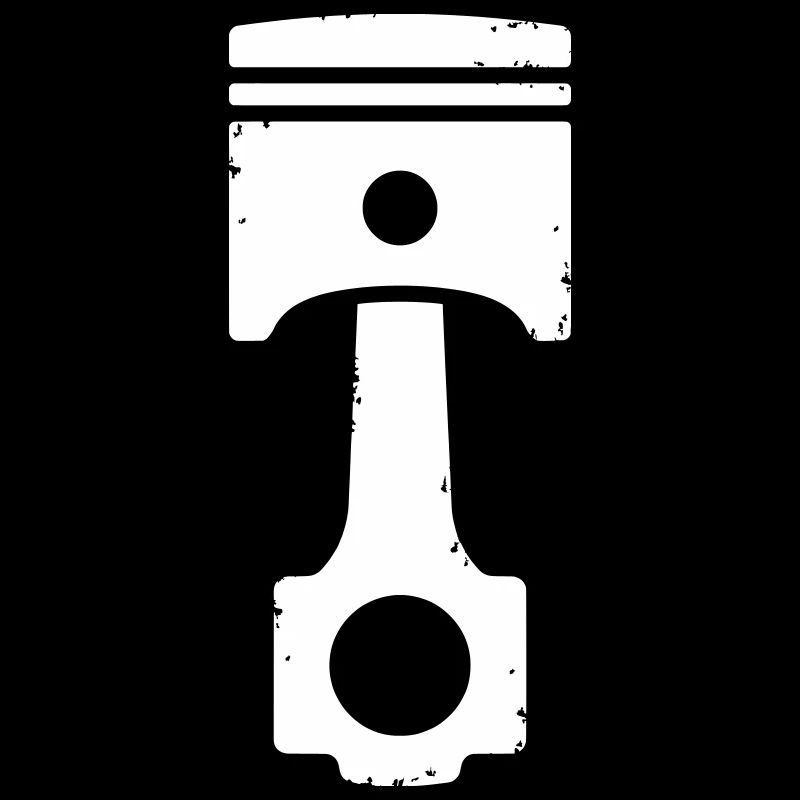 Piston Engine Vintage Icon Design