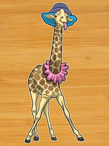 Clown girafe