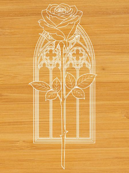 Rose in Gothic Window