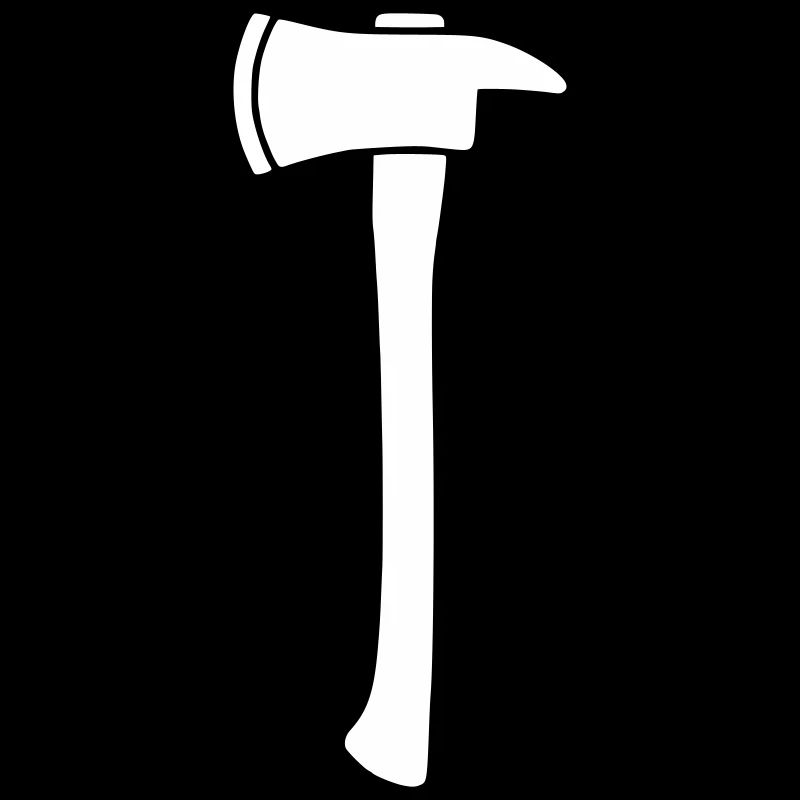 Vecteur de silhouette de la hache de pompier