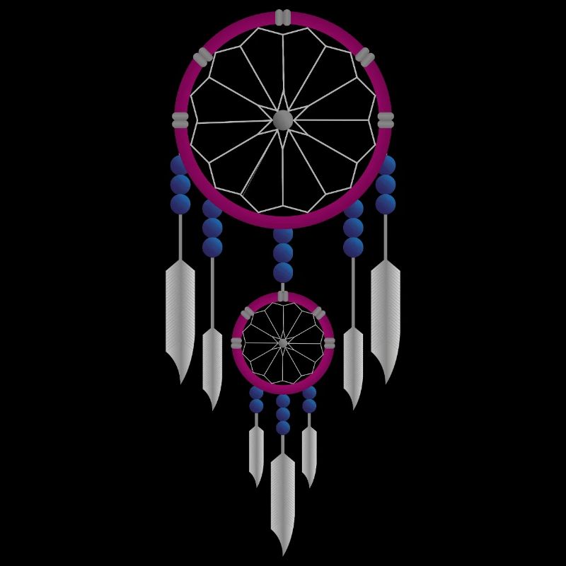 Attrape-rêves violet et bleu