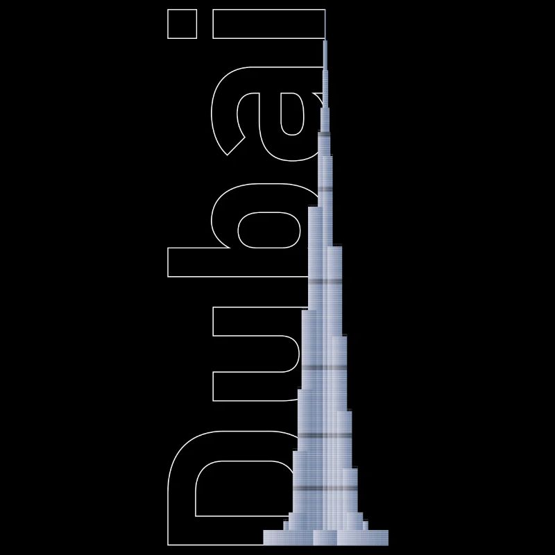 Silhouette de Dubaï – Burj Khalifa