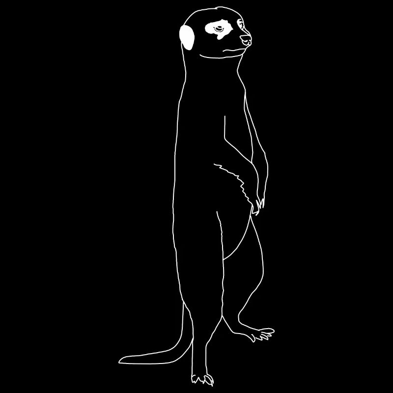 Lineart suricate