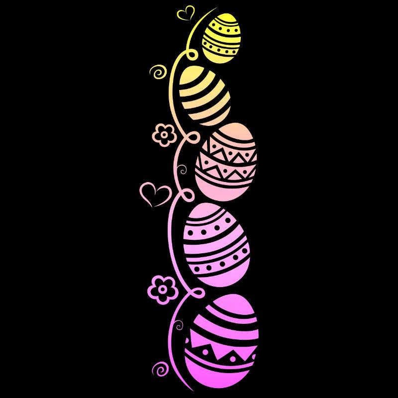 Colorful Easter eggs for Easter