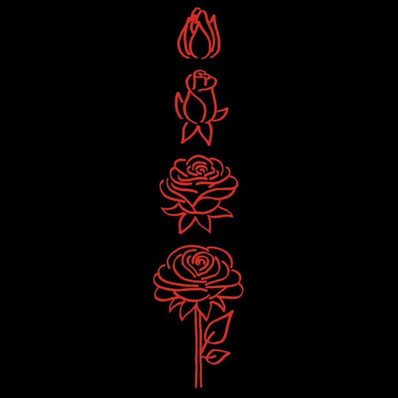 éclosion d'une fleur rouge