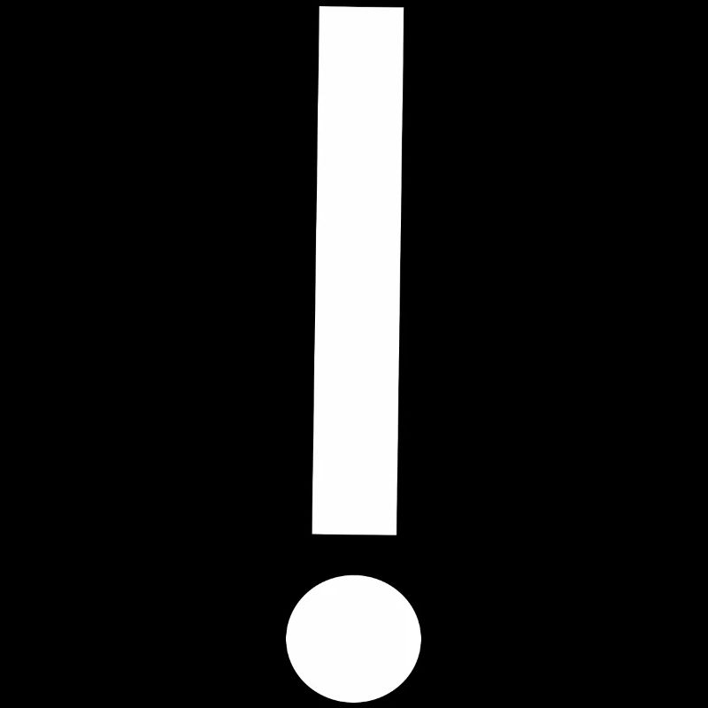 Modèle de modèle de point d’exclamation Modèle