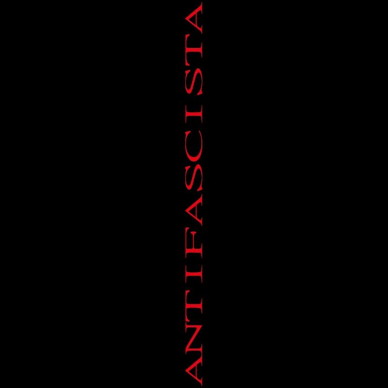 Antifascista lettering vertical (stretched)