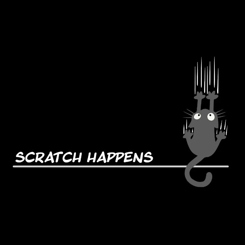 Scratch Happens - Jeu de mots amusant pour chat