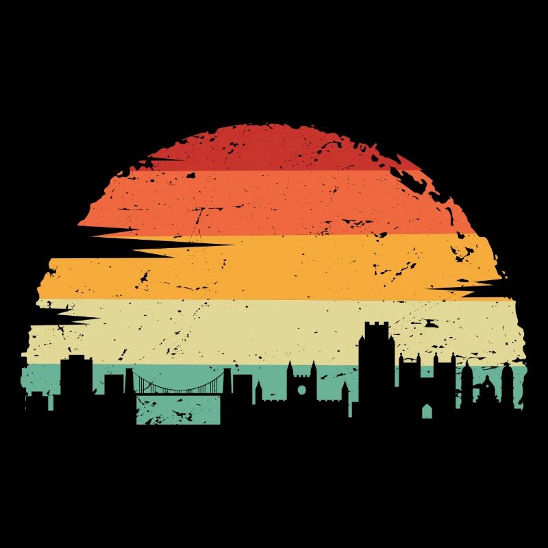 Sunset Skyline Silhouette