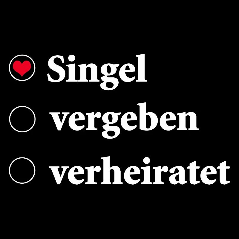 Relationship Status Selection Single with Heart Symbol