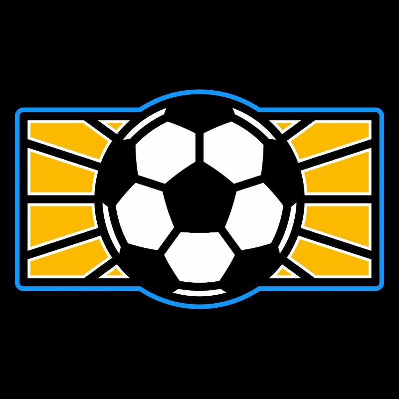 Fußball-Pop-Art-Logo