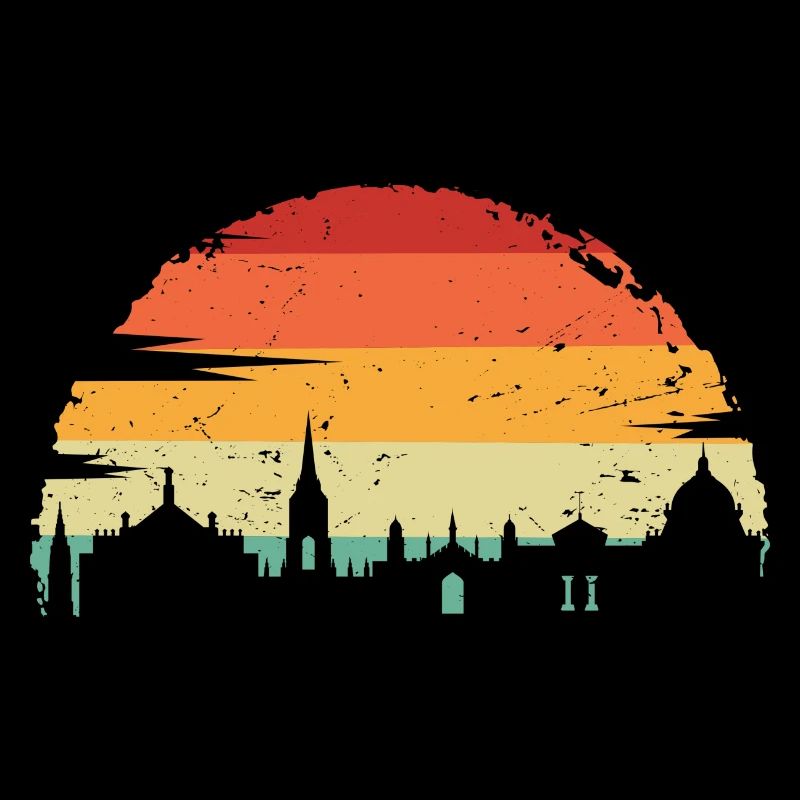 Sunset Skyline Silhouette