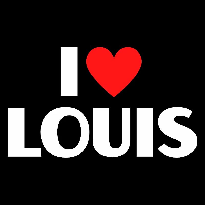 J’adore Louis Red Heart Déclaration rétro