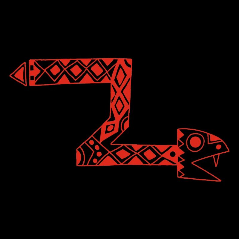 Serpent totem rouge