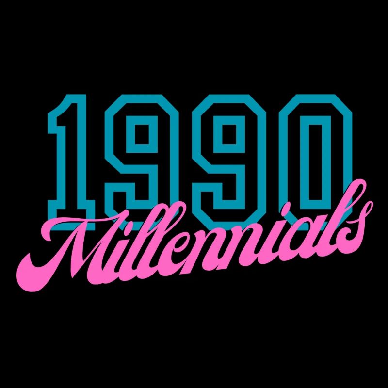 Rétro 1990 Millennial Style Design numérique