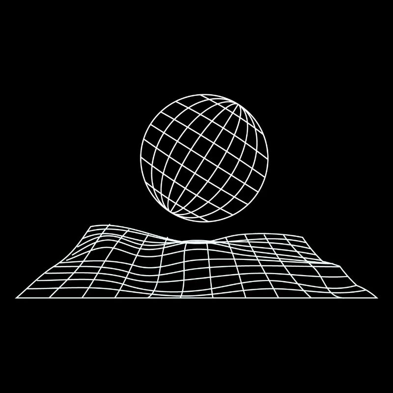 Futuristisches Gitterglobus-Design