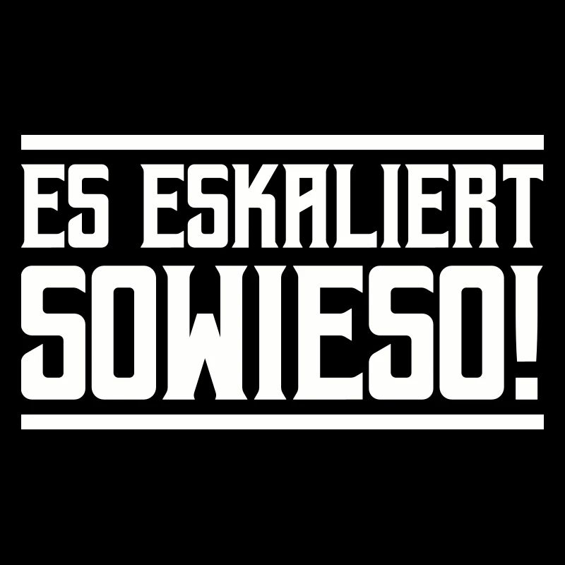 It's escalating anyway!