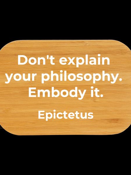 Epictetus Philosophy Quote Design