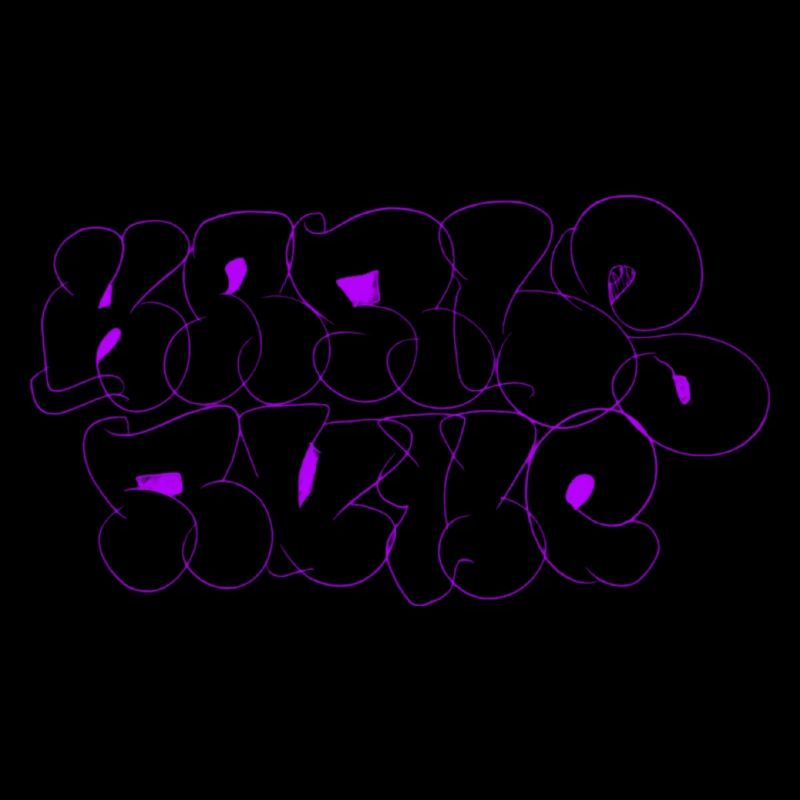 Purple Karlsruhe Throw-Up Graffiti