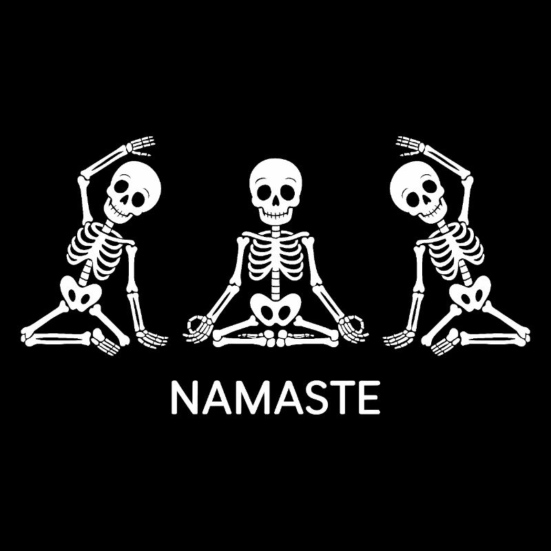 Namaste Skeleton Yoga