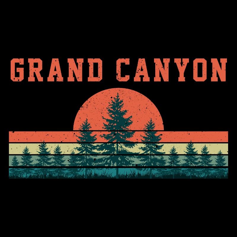 Parc national rétro vintage du Grand Canyon
