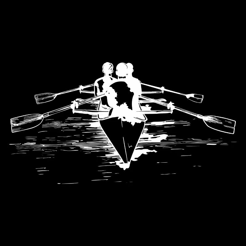 Rowing Team Drawing