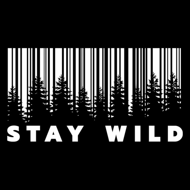 Stay Wild Forest Barcode