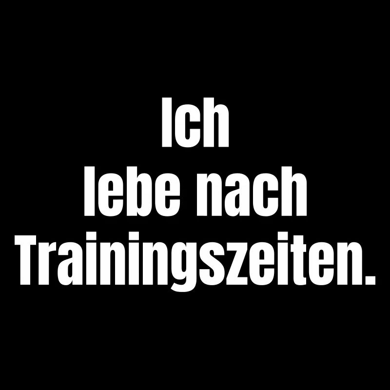 Trainingszeiten Typografie Statement
