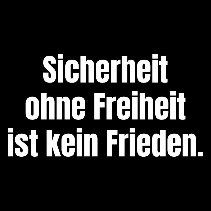 Security without freedom is not peace
