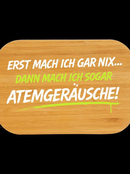 Atemgeräusche Neon-Spruch