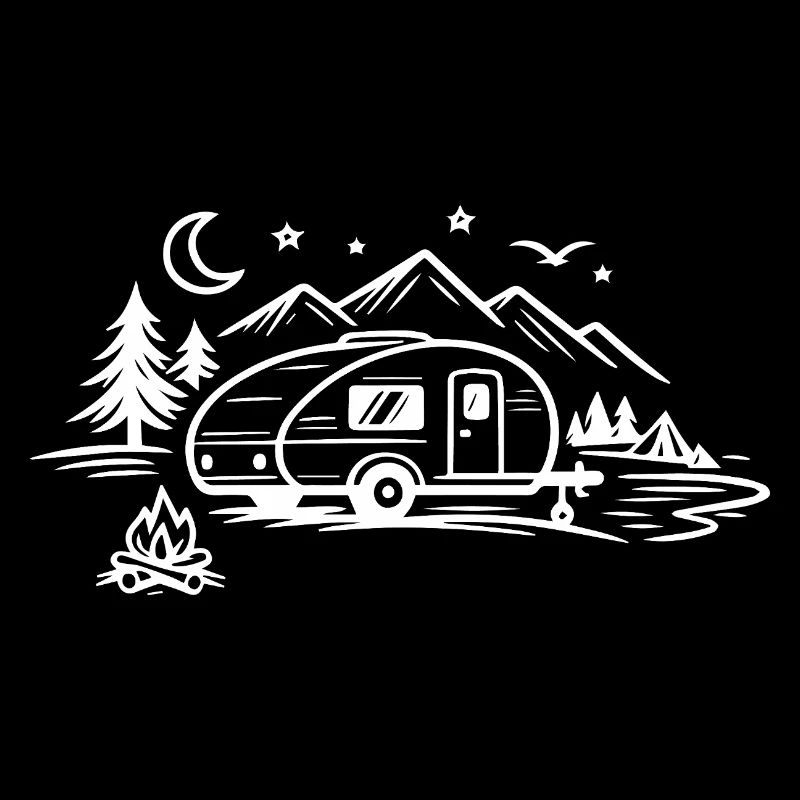 Camping Trailer Landscape
