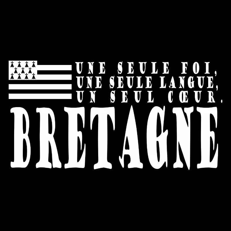 Idée cadeau Bretagne. Proverbe et drapeau Breton