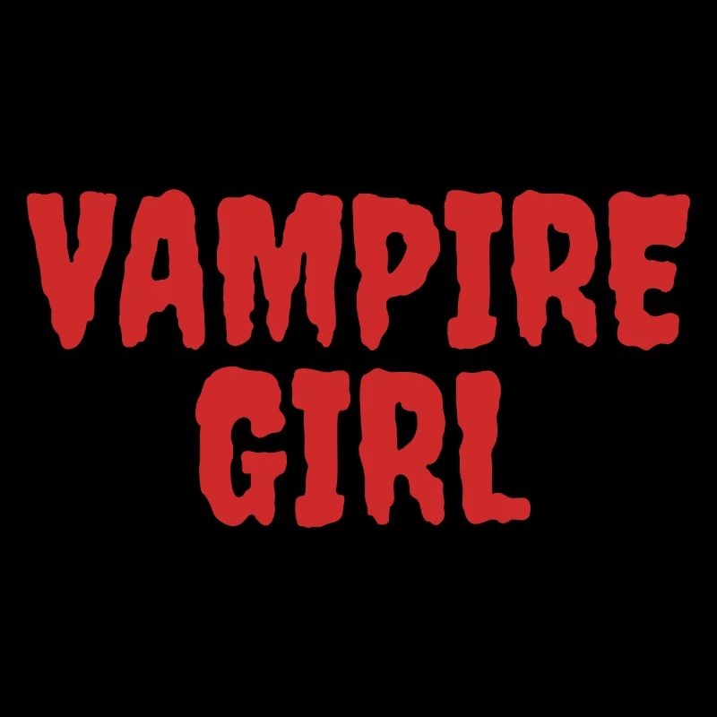 Vampirmädchen Grafik T-Shirt Design