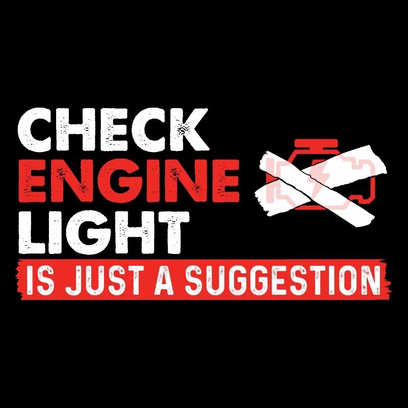 Check Engine Light Suggestion Racing Car