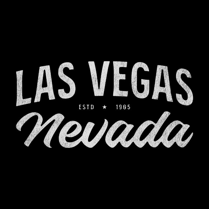 Écriture vintage de Las Vegas Nevada