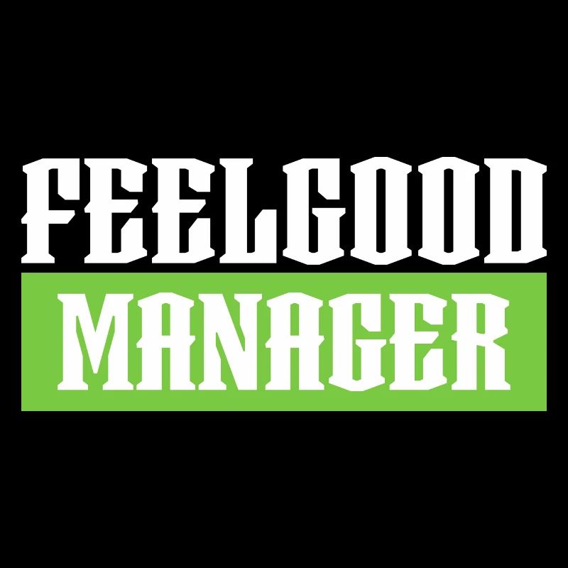 Feelgood manager green tshirt black