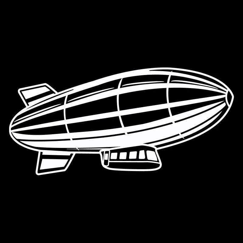 Silhouette de dirigeable Zeppelin