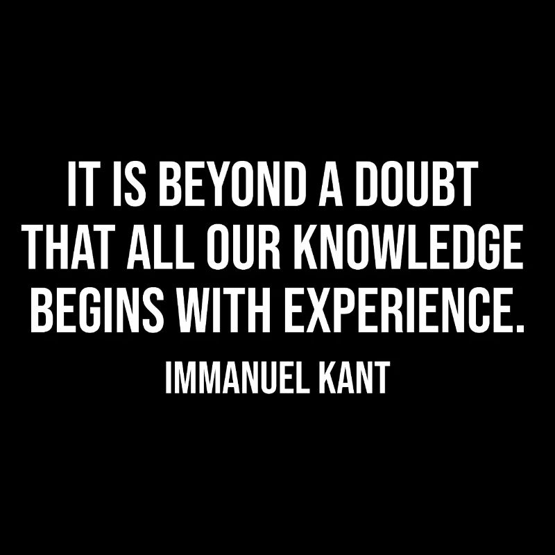 Kant Experience Quote Typography