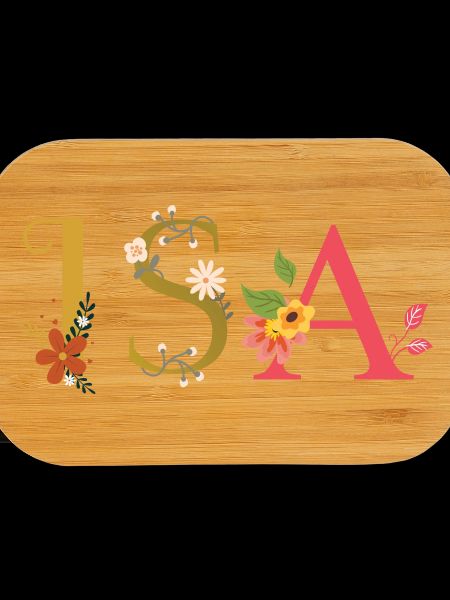 ISA Name mit Blumen geschmückt